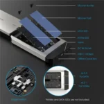 WAVLINK ST347 One-Click Offline Clone Dual Slot M.2 SSD Enclosure USB-C 3.2 Gen2 10Gbps - Image 9