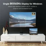 WAVLINK UTD49T 100W PD Input USB-A High Speed Data Transfer Adapter Thunderbolt 4 Hub - Image 3