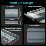 WAVLINK UTD49T 100W PD Input USB-A High Speed Data Transfer Adapter Thunderbolt 4 Hub - Image 5