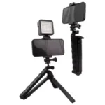 C062 Tri-folding Tripod Sports Camera Mobile Phone Selfie Stand Desktop Fixed Bracket - Image 4