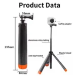 C063 Underwater Floating Selfie Stick Anti-Shake Tripod Snorkeling Pole For GoPro Action Camera - Image 6