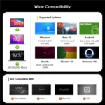 WAVLINK WL-UG69PD13Pro DisplayLink Docking Station 15 in 1 USB-C Hub for MacBook Laptop - Image 11