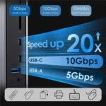 WAVLINK WL-UG69PD13Pro DisplayLink Docking Station 15 in 1 USB-C Hub for MacBook Laptop - Image 7