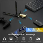 WAVLINK WN675X3-C WiFi 6E Pcie WiFi Network Card Adapter Triple Band AX210 AX5400 - Image 2