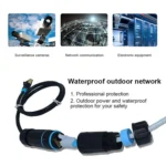 JUNSUNMAY IP68 Shielded Pure Copper Waterproof Gigabit RJ45 Ethernet Coupler for Cat5/Cat5e/Cat6/Cat7/Cat8 - Image 4