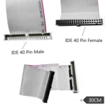 JUNSUNMAY 40 Pin IDE Female to Male HD Extension Cable for 3.5 & 5.25 Inch IDE Drives - Image 2