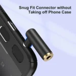 JUNSUNMAY 90 Degree Right Angle 3.5mm TRRS Male to Female Audio Adapter Connector - Image 4