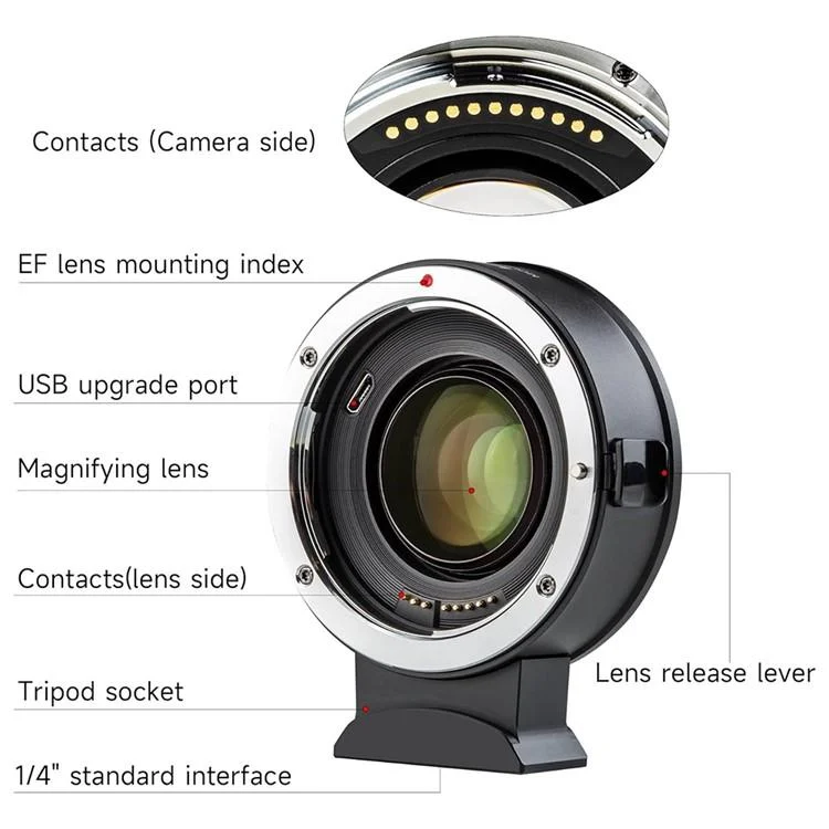 SYA0028950_8.webp VILTROX EF-Z2 0.71X Auto Focus Camera Lens Mount Adapter For Canon EF to Nikon Z Mount - Image 9