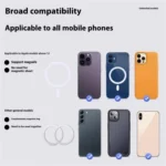 V005 360 Degree Rotatable Air Vent Holder Bracket Compatible With MagSafe Car Phone Mount - Image 13