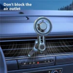 V005 360 Degree Rotatable Air Vent Holder Bracket Compatible With MagSafe Car Phone Mount - Image 3