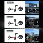 V005 360 Degree Rotatable Air Vent Holder Bracket Compatible With MagSafe Car Phone Mount - Image 7