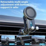 V004 Adjustable Angle Cellphone Bracket Compatible MagSafe Car Phone Holder Air Vent Mount - Image 2