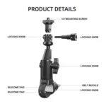 JGX003 Adjustable Mount Bracket Motorcycle Electric Bike Bicycle Action Camera Holder - Image 9