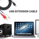 JUNSUNMAY 1.5m USB 2.0 Male to 2 RCA Male Video AV Converter Audio Splitter Cable - Image 3