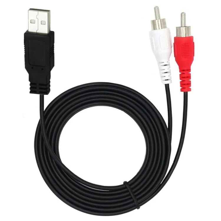 SYA0029023_4.webp JUNSUNMAY 1.5m USB 2.0 Male to 2 RCA Male Video AV Converter Audio Splitter Cable - Image 5