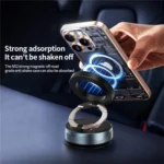 X28 Vacuum Suction Phone Mount 360 Degree Rotating Magnetic Car Phone Holder - Image 7