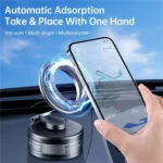 S11 360 Degree Rotation Foldable Alloy Phone Holde Dashboard Magnetic Car Phone Holde - Image 5