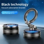 D1X Hands-Free Suction Cup Phone Holder Foldable Vacuum Magnetic Car Phone Mount - Image 4