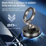 D1X Hands-Free Suction Cup Phone Holder Foldable Vacuum Magnetic Car Phone Mount - Image 5