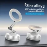 X30 Car Foldable Cell Phone Stand Suction Cup Mount Vacuum Magnetic Car Phone Holder - Image 2