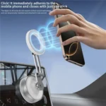 X30 Car Foldable Cell Phone Stand Suction Cup Mount Vacuum Magnetic Car Phone Holder - Image 4