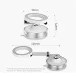 X30 Car Foldable Cell Phone Stand Suction Cup Mount Vacuum Magnetic Car Phone Holder - Image 7