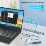 WAVLINK UMD309 Dual HD PD100W 10Gbps USB-A USB-C Docking Station 10 in 1 HUB - Image 8