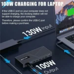 WAVLINK UG63PD25 15 in 1 DisplayLink Docking Station Support Triple Display 130W Power-in - Image 3