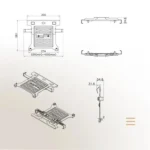NORTH BAYOU F80-FP For 17-30 Inch Laptop Height Adjustable Desktop Mount Bracket - Image 10