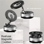 SD08 360 Degree Rotation Magnetic Car Mount Foldable Stand Vacuum Suction Phone Holder - Image 8