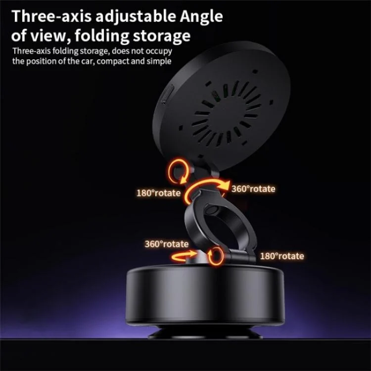 SYA0029142_6.webp D1 15W Wireless Charging Electric Vacuum Suction Multi  Angle Rotating Car Phone Holder - Image 7