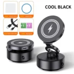 D1 15W Wireless Charging Electric Vacuum Suction Multi  Angle Rotating Car Phone Holder - Image 9