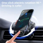 SD19 Wireless Charger 15W Magnetic Fast Charging Car Air Vent Mount Phone Holder - Image 2