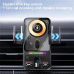 SD19 Wireless Charger 15W Magnetic Fast Charging Car Air Vent Mount Phone Holder - Image 3