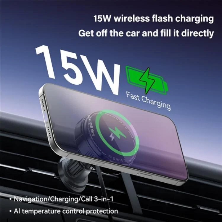 SYA0029290_B3.webp X02 With Retractable Cable 15W Car Air Vent Mount Magnetic Phone Holder Wireless Charger - Image 4