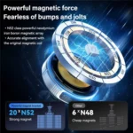 X02 With Retractable Cable 15W Car Air Vent Mount Magnetic Phone Holder Wireless Charger - Image 6