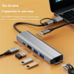 2501 RJ45 Gigabit Network Card Converter USB-C / USB to Ethernet Adapter - Image 3