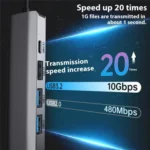 2501 RJ45 Gigabit Network Card Converter USB-C / USB to Ethernet Adapter - Image 4