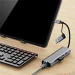 2503 Gigabit RJ45, 2 x USB3.2, USB-C2.0, USB-C3.2, DC5V 6 in 1 Docking Station USB / Type-C Hub - Image 9