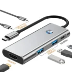 2426 One-Key Screen Off Type-C to 2 x USB3.2, HD, PD100W, 2 x USB-C3.2 HUB - Image 3