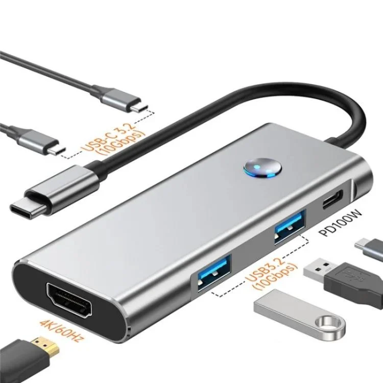 SYA0029350_2.webp 2426 One-Key Screen Off Type-C to 2 x USB3.2, HD, PD100W, 2 x USB-C3.2 HUB - Image 3