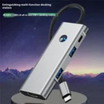 2426 One-Key Screen Off Type-C to 2 x USB3.2, HD, PD100W, 2 x USB-C3.2 HUB - Image 4