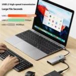 2426 One-Key Screen Off Type-C to 2 x USB3.2, HD, PD100W, 2 x USB-C3.2 HUB - Image 7