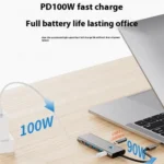 2426 One-Key Screen Off Type-C to 2 x USB3.2, HD, PD100W, 2 x USB-C3.2 HUB - Image 10