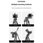 YUNTENG VCT-669 For Live Streaming Video Recording Camera Tripod Smartphone Selfie Mount - Image 10