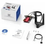 WAVLINK WN685BE3-A Tri-Band BE200 Wireless Adapter Desktop PC WiFi 7 BE8800 Pcie Card - Image 9