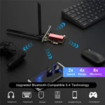 WAVLINK WN685BE3-B BE8800 2.4GHz 5GHz 6GHz WiFi 7 Tri-Band PCI-E Wireless Network Card - Image 7