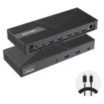 WAVLINK UG69PD24 12-in-1 PD 100W Charging Displaylink Docking Station For Thunderbolt 4 / 3