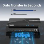 WAVLINK UG69PD24 12-in-1 PD 100W Charging Displaylink Docking Station For Thunderbolt 4 / 3 - Image 6