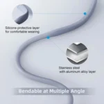 JMARY MG-02 For Action Camera Phone Silicone Necklace Mount Magnetic Neck Holder - Image 6